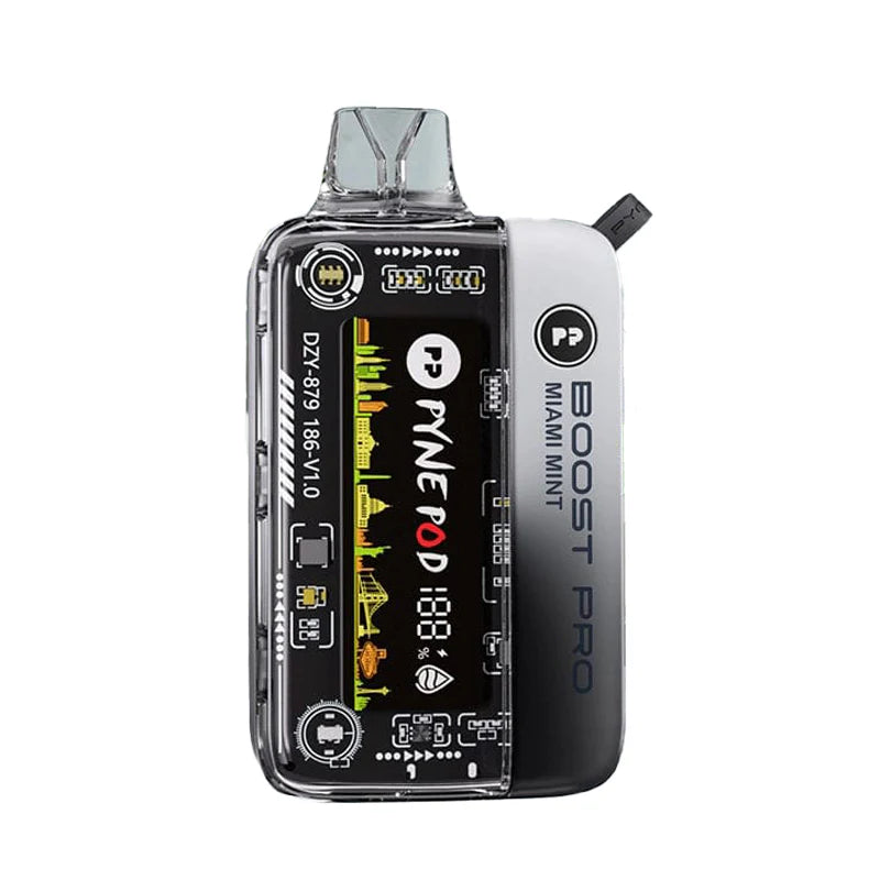 Miami Mint Pyne Pod Boost Pro 20000 - Black Coral